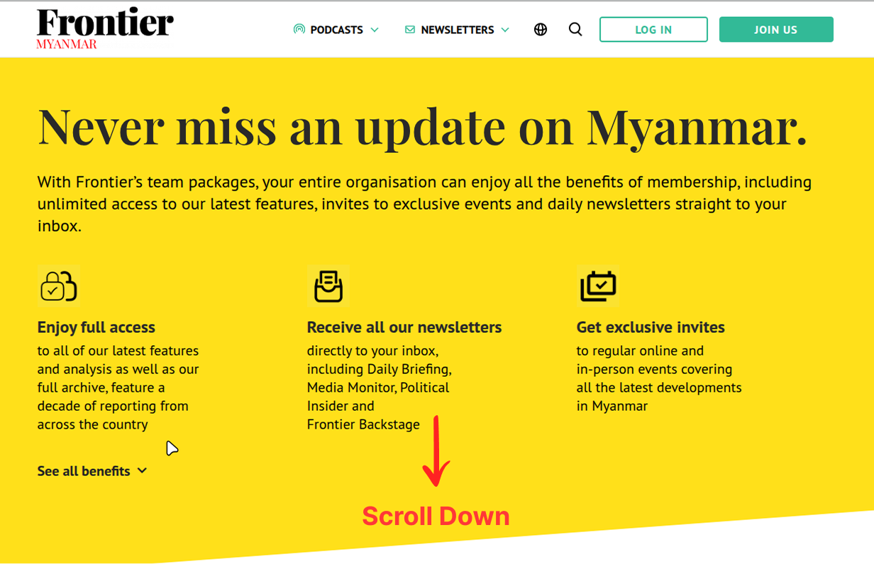 Team Membership Page