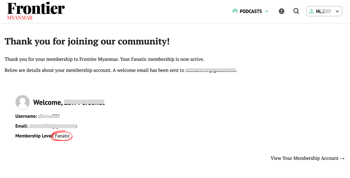 Team Membership Level